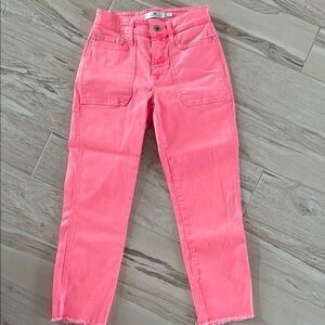 Vineyard Vines Pink Women's High rise Straight Crop Jeans 27